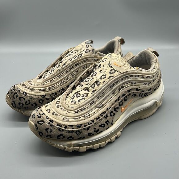 Nike Women’s Leopard with Orange AirMax Sz 7 - Picture 2 of 10